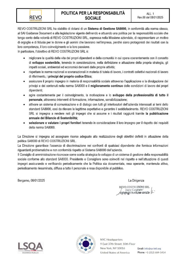 Politica responsabilita sociale