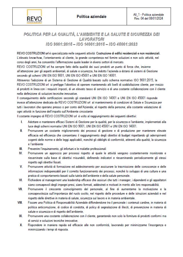Politica aziendale 1