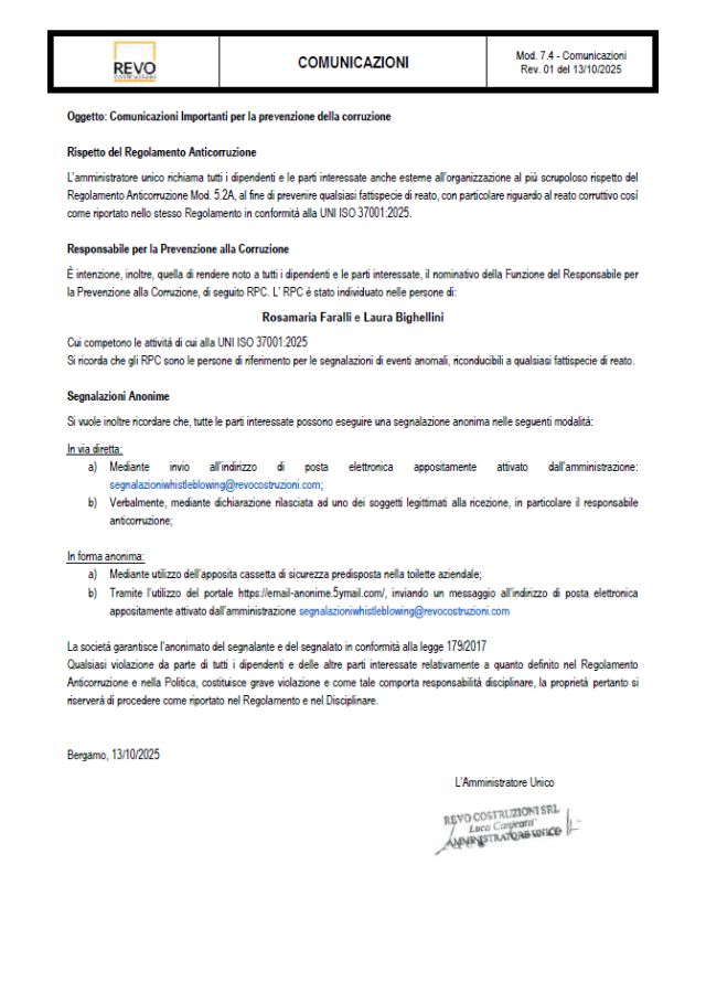 Prevenzione anticorruzione 2026