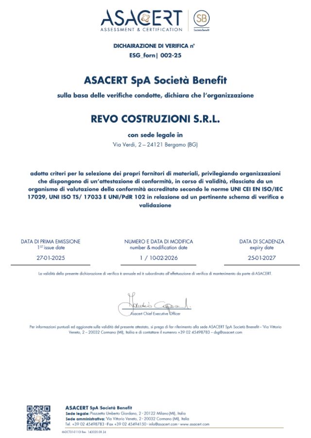 Attestato ESG 1